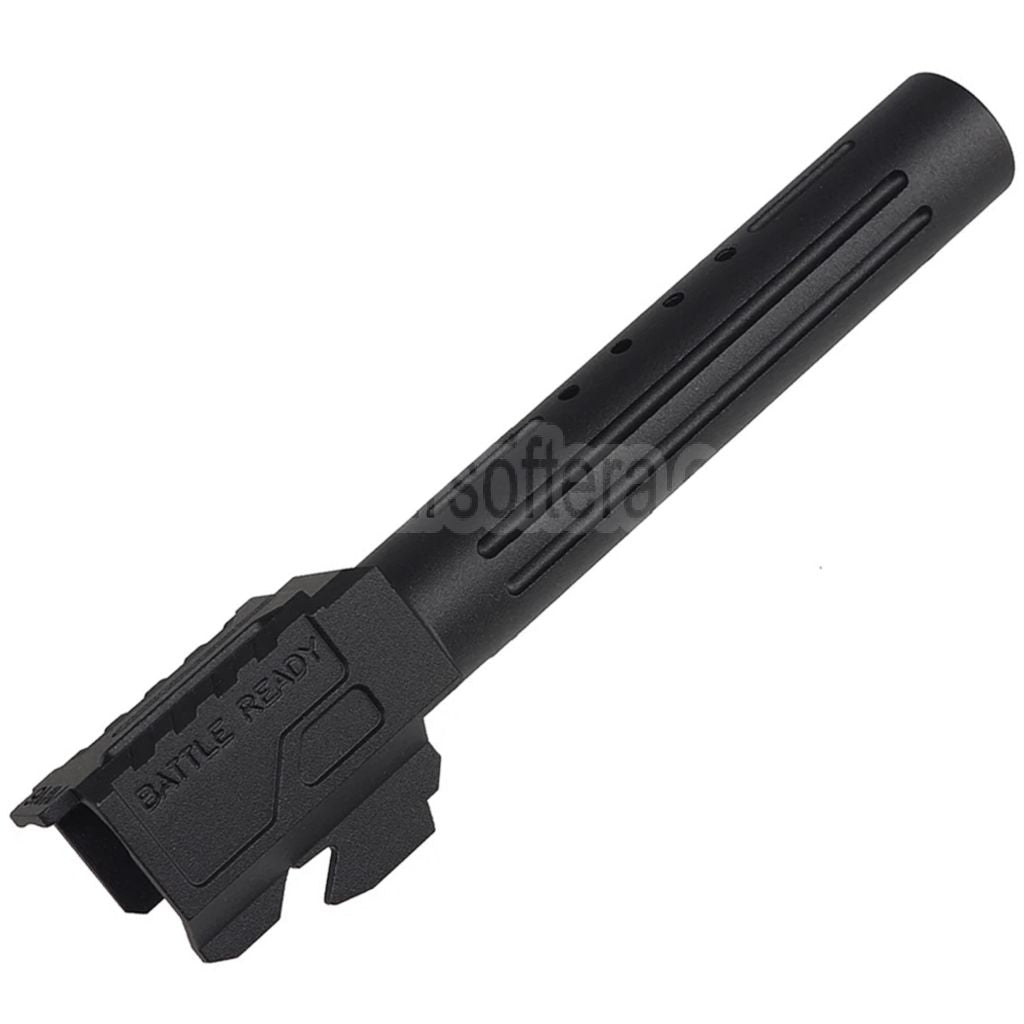 5KU CNC Aluminum BRA Stil Ported Außenlauf Geeignet für Tokyo Marui G17 Gen.3 Serie GBB Pistolen Airsoft