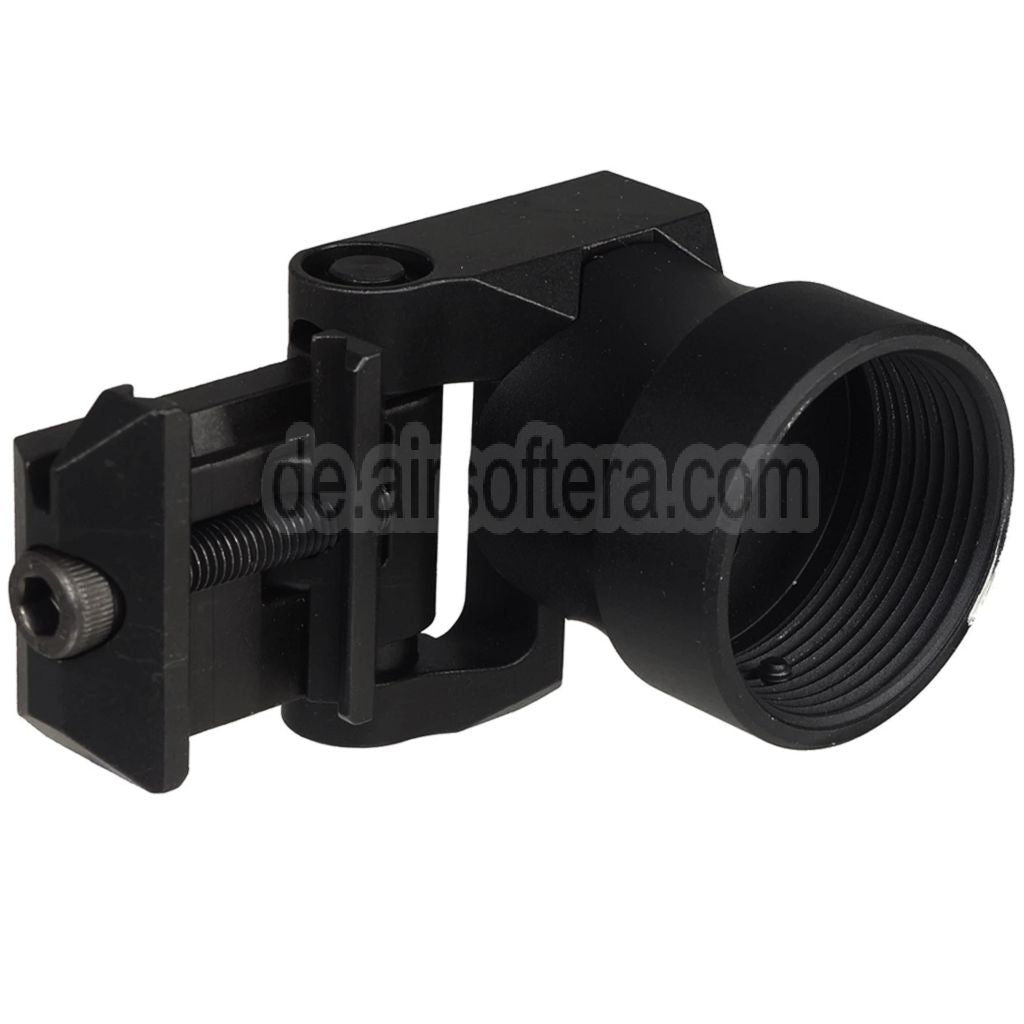 5KU Klappbarer Schaftrohradapter Geeignet für 20mm Picatinny M1913 Schienenschnittstelle Schwarz