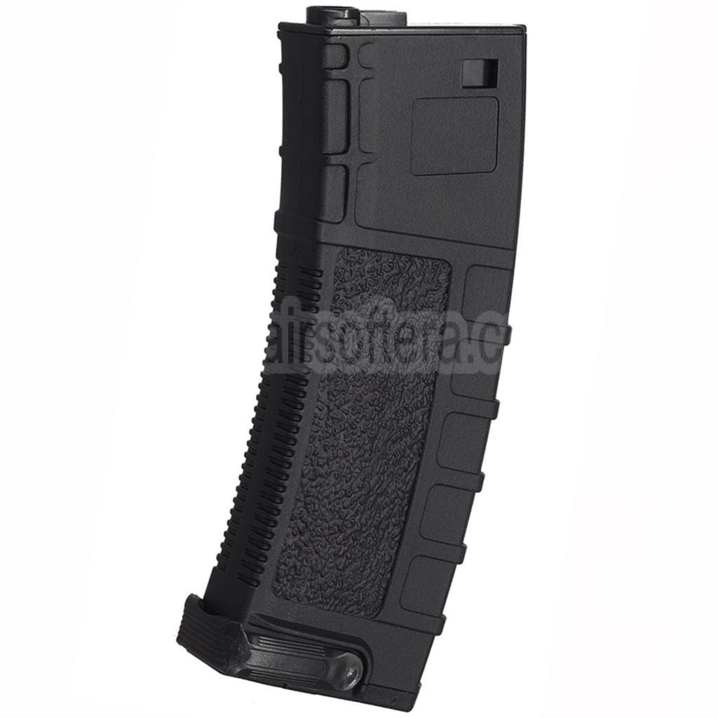 CYMA 190rd Pull-Tab Polymer Mid-Cap Magazin Geeignet für M4 M16 Serie AEG Gewehre Airsoft Schwarz