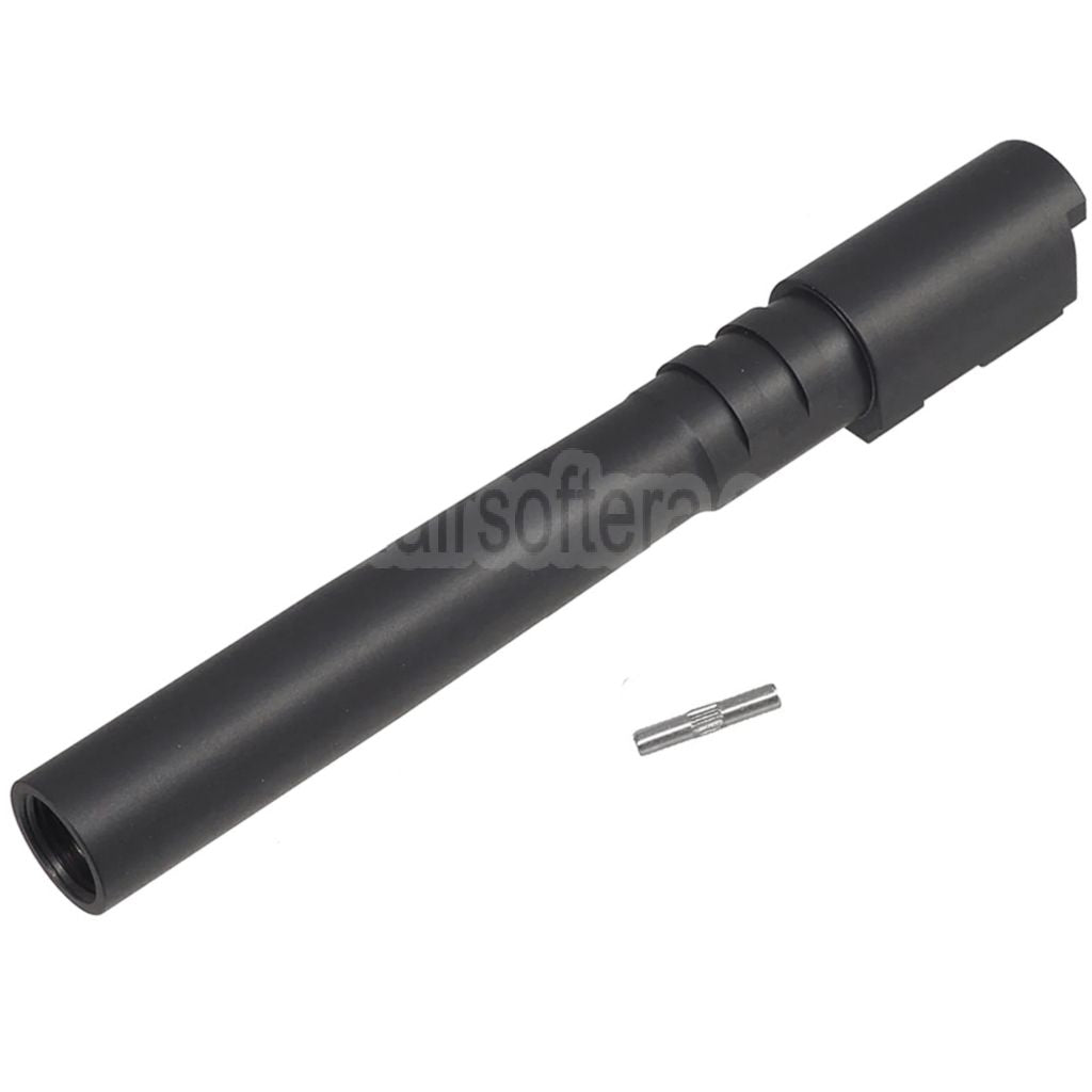 5KU Edelstahl äußere Lauf +11mm CW Gewinde im Uhrzeigersinn Geeignet für KJ Works ASG CZ Shadow2 Serie GBB Pistolen Airsoft