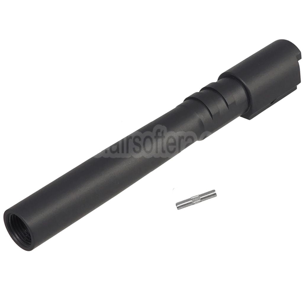5KU Edelstahl äußere Lauf +11mm CW Gewinde im Uhrzeigersinn mit Bushing Geeignet für KJ Works ASG CZ Shadow2 Orange Serie GBB Pistolen Airsoft