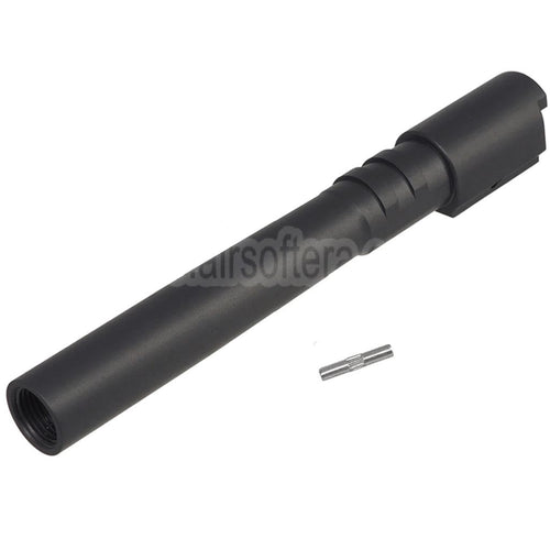 5KU Edelstahl äußere Lauf +11mm CW Gewinde im Uhrzeigersinn mit Bushing Geeignet für KJ Works ASG CZ Shadow2 Orange Serie GBB Pistolen Airsoft