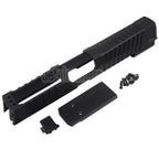 5KU CNC Aluminum MAX 2.0 Schlitten mit Romex3 Adapter Geeignet für SIG Air VFC SIG Sauer P320 M17 Serie GBB Pistolen Airsoft Schwarz